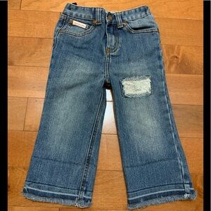 Calvin Klein Jeans distressed patch design baby girl size 24 months boot cut